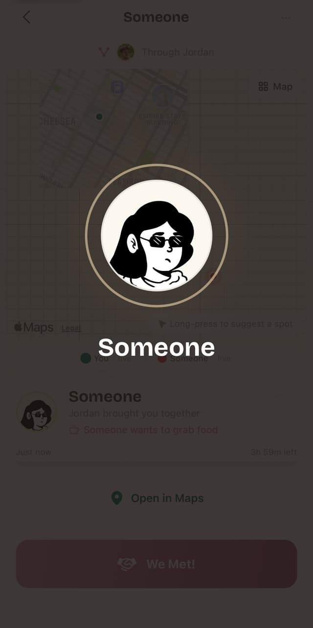 Before reveal — anonymous character identity